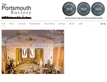 Tablet Screenshot of portsmouthsociety.org.uk
